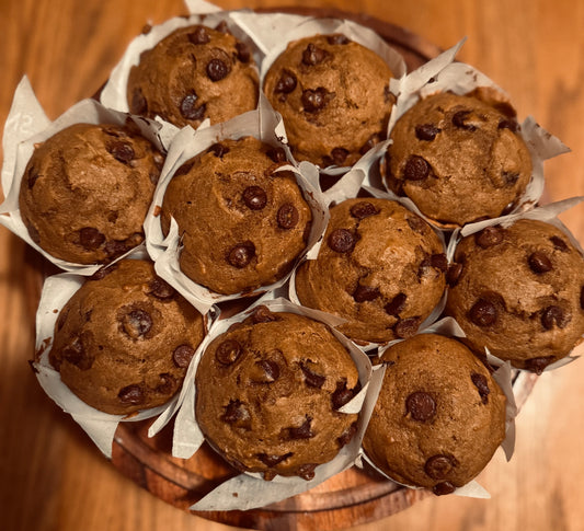 Pumpkin sourdough muffins (12)