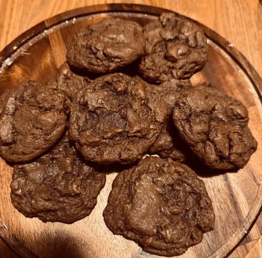 Double chocolate sourdough cookies (6)