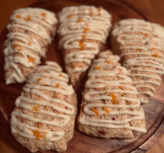 Sourdough cranberry orange scones (4)