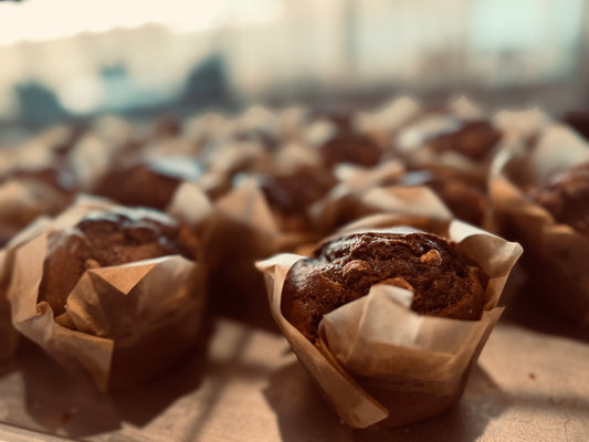 Sourdough jumbo double chocolate muffins (4)